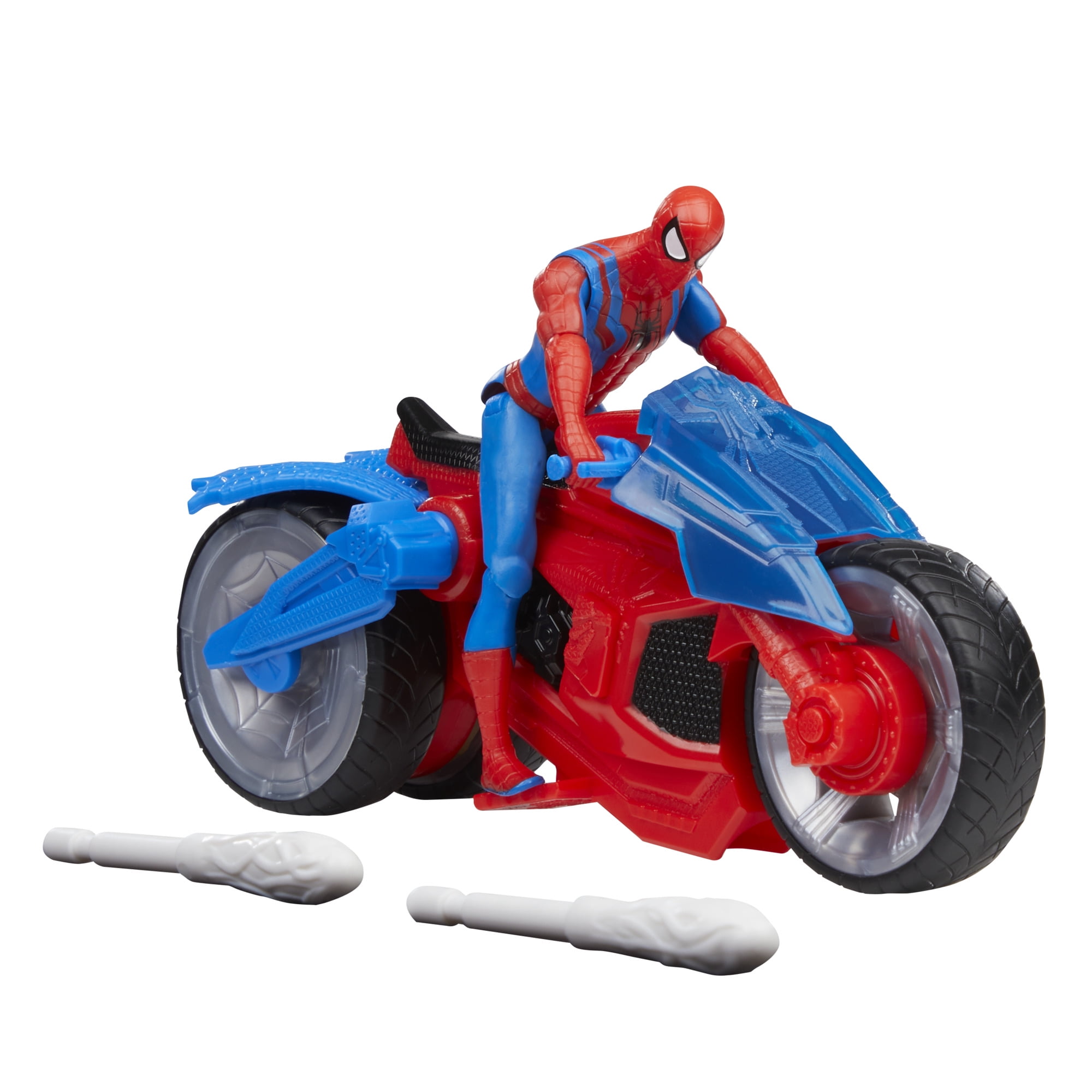 : Spider-Man Web Blast Cycle Kids Toy Action Figure for Boys and Girls Ages 4 5 6 7 8 and Up (4)