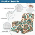 thumbnail image 5 of Kuiaobaty Boho Mandala Flower Print Reclining Sofa Slipcover Easy Installation Recliner Chair Cover Large Soft Recliner Couch Cover with Side Pocket Breathable Reclining Slipcover for Pets Kids, 5 of 8