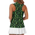 thumbnail image 5 of Whosucclay Green Leaf Pattern Sleeveless Shirts for Women Quick Dry Trendy Easy Clean Tennis Sport Tops XS - 2XL, 5 of 8