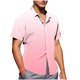 thumbnail image 1 of Mens Casual de Manga Corta Botón Abajo Camisas de Impresión Turndown Cuello Botón Camisa Poliéster, Moda de Verano Superior para Hombres Al Aire Libre, 1 of 6