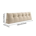 thumbnail image 3 of Headboard Wedge Pillow Bed Wedge Pillow for Reading Backrest Support for Sitting in Bed, Triangular Pillow with Side Pocket for Comfortable Rest,39.4x7.9x19.7 Inch, 3 of 7