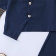 thumbnail image 6 of HAYIMI Boys Outfit Sets Cartoon Outfit African Bohemian Button Down Long Sleeve Neck Shirt And Pants Two Piece Children Casual Wear Dashiki Ankara Outfit Set Clothes Sets , Blue, 6 of 7