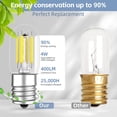 thumbnail image 3 of shiyou-LED Appliance Light Bulbs Dimmable, LED Refrigerator Light Bulbs 60W Equivalent, Daylight 5000K Fridge Waterproof Bulbs 5.5W E26 Base, ETL Listed, 2Packs, 3 of 4