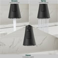 thumbnail image 3 of APPASO Stainless Steel Kitchen Faucet, Pull Down Sprayer 3 Modes, Matte Black High Arc Single Handle Gooseneck Faucets for 1 to 3 Holes Sink, Laundry, Farmhouse, RV, Bar, 3 of 14