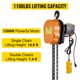 thumbnail image 1 of Polipasto electrico VEVOR Lift 110V Cabrestante electrico 1100lbs Control remoto Cadena de 15 pies, 1 of 9