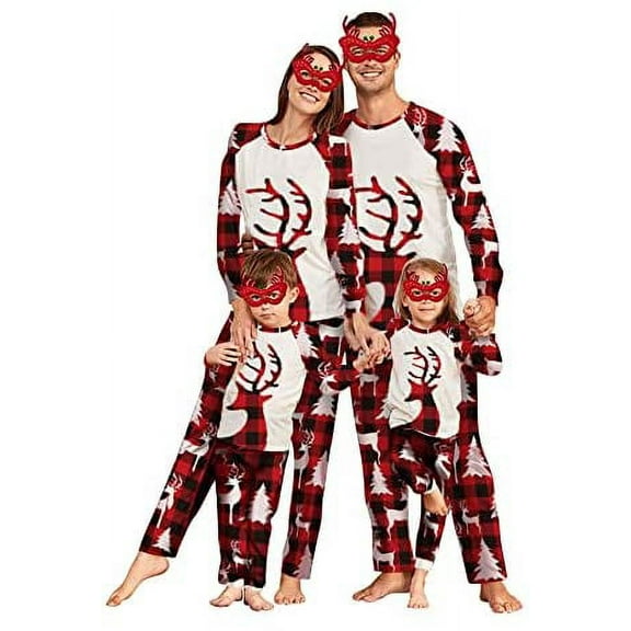 GRNSHTS Christmas Family Matching Pajamas Set Adult Mens Womens Kids Sleepwear Nightwear
