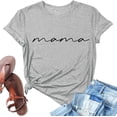 thumbnail image 3 of MKLEKYY Camisetas Mujer Camisetas Casuales De Moda Para Mujer, Con Cuello Redondo, Estampadas, De Verano, De Manga Corta, Holgadas E Informales Talla L, 3 of 3