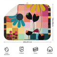 thumbnail image 2 of Microfibre Drying Mat for Kitchen Daisy Flower Watercolor Dish Drying Drainer Mat Absorbent Drying Mat Washing Up for Glass, Plate & Cup 18inch X 24inch, 2 of 5