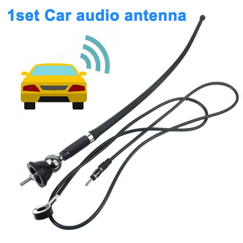 UNIVERSAL FLEXIBLE AM/FM/LW RUBBER MAST ANTENNA AERIAL WING OR ROOF TAXI CAR VAN 