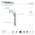 thumbnail image 3 of Kingston Brass Robinet d'Évier de Navire avec Plaque de Couverture en Option, 3 of 3