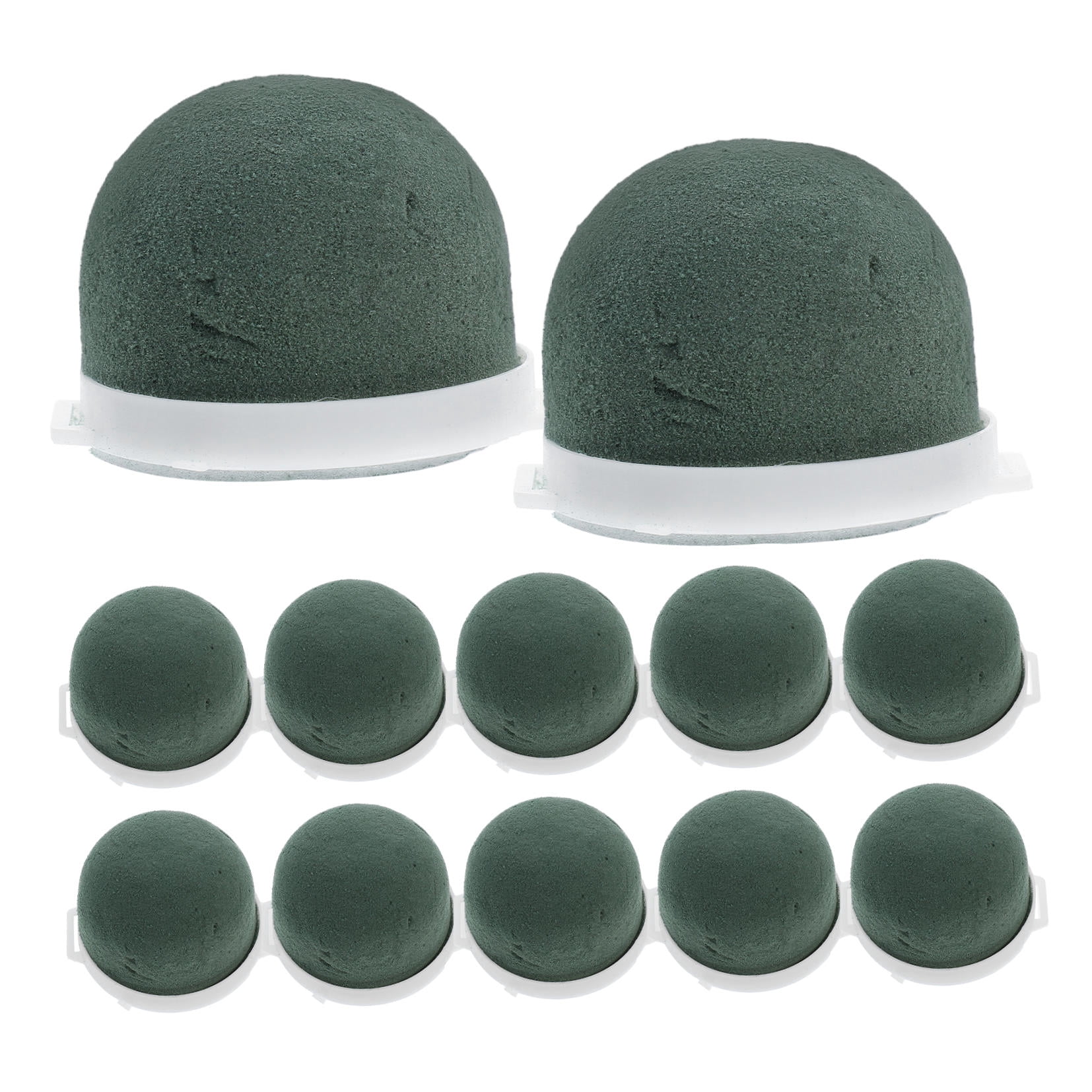 WORGEOUS 12pcs Mini Floral Foam Flower Arranging Foam Blocks Round Floral Foam Mud Wedding Decorations Floral Arrangement Centerpieces For Bottle Decor