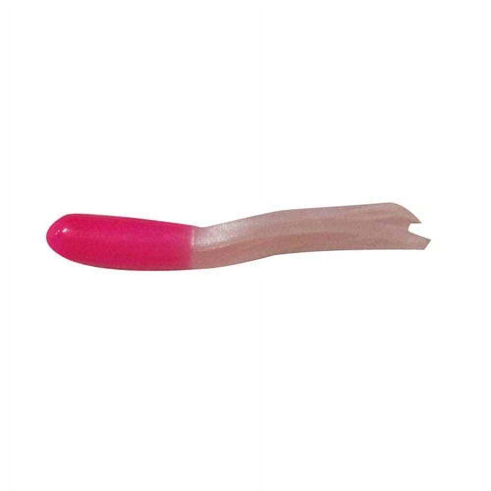 (6 pack) Creme 1.5" Mini Tail Lure, Hot Pink & Pearl