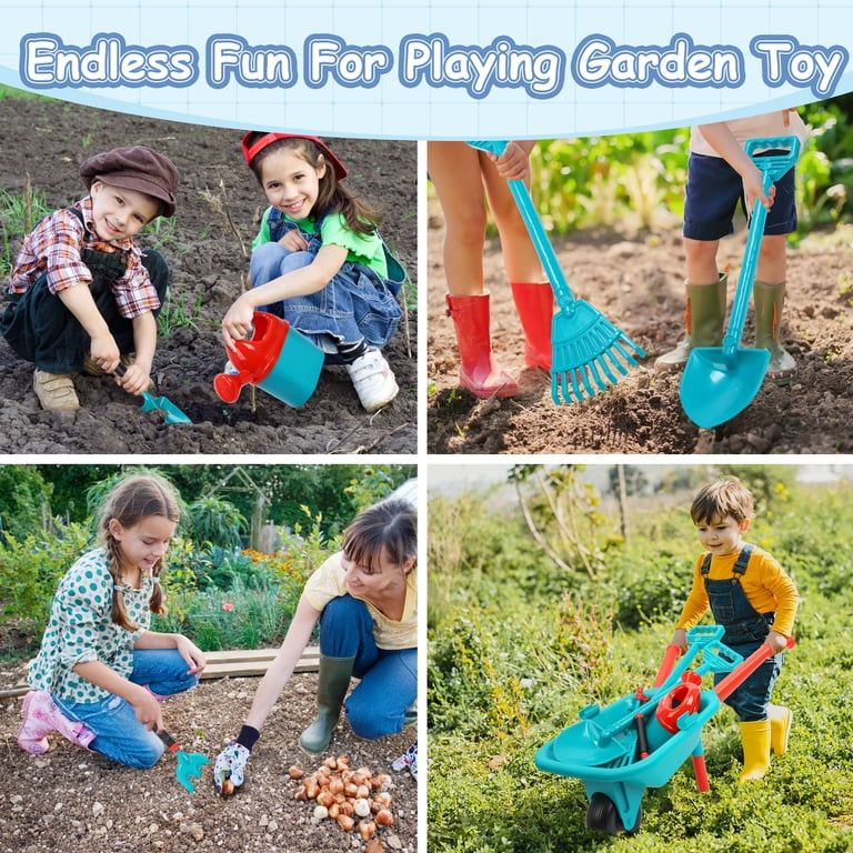 JoyStone Kids Gardening Tool Set, Wheelbarrow 21 Pieces photo 6