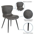 thumbnail image 4 of Flash Furniture Contemporary Upholstered Chair in Gray Vinyl, 4 of 11