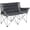 Gray, variant on CORE Loveseat Double Outdoor Camping & Tailgate Chair, Gray