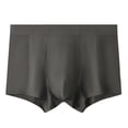 thumbnail image 2 of BXINGOHAI Mens Ice Silk Mesh Boxer Briefs Breathable Cool Underwear Low Rise Stretch Boxers Today Sales Dark Gray,2XL, 2 of 5