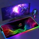 thumbnail image 1 of Alfombrilla de ratón negra Asus Rgb Gaming Mause Mat alfombrillas de Anime alfombra de jugador Pc Xxl almohadillas lindas teclado de juego grande alfombra alfombrilla de ratón retroiluminada, 1 of 5