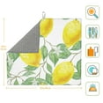 thumbnail image 3 of XMXT Microfiber Drying Mats, Fruit Lemon Art Pattern Absorbent Dish Drying Mat for Kitchen Counter, 16 x 18 inches, 3 of 9