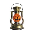 thumbnail image 1 of Bewildely Lámpara de aceite con forma de calabaza, temática de Halloween, mano de obra exquisita, linterna solar de Halloween, LED Iluminación y accesorios, 1 of 1