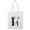 White, variant on Letter I Upper Lower Case Plants Tote Bag - Image by Shutterstock, One Size Cotton Canvas Tote Bag