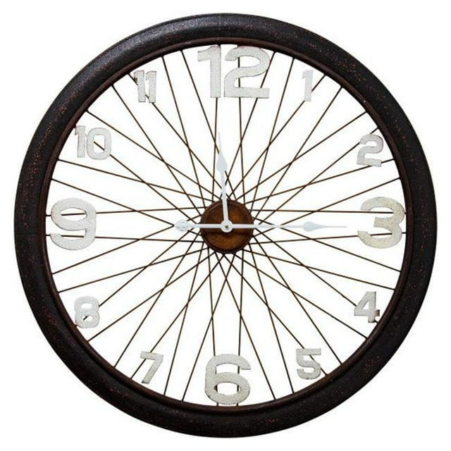 Yosemite Home Decor 5140013 Bicycle Mood Wall Clock