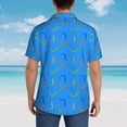 thumbnail image 6 of Xecao Colorful Snake print Hawaiian shirt - a stylish short-sleeve button-down for men, perfect for casual beach and tropical outings., 6 of 9