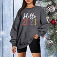 thumbnail image 1 of ICHUANYI Liquidación Mujeres Clásico Año Nuevo Navidad Impresión Cuello Redondo Manga Larga Suelta Sudadera Tops ICHUANYI WER202308243917, 1 of 7
