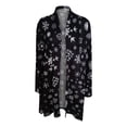 thumbnail image 3 of Abrigo estampado de Navidad para mujer de otoño e invierno, cárdigan de manga larga suelto, abrigo, Tops Fridja  po2657, 3 of 4
