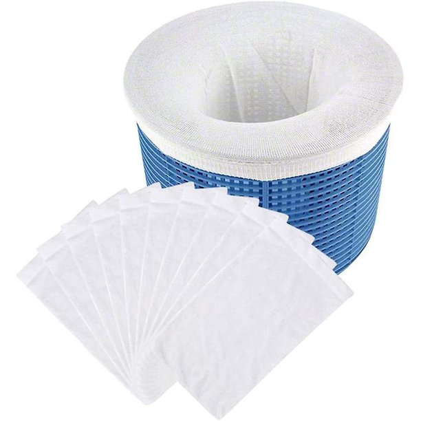 Calcetines de filtro de piscina de nailon de malla ultrafina para polvo y suciedad 10 piezas (yu-1)