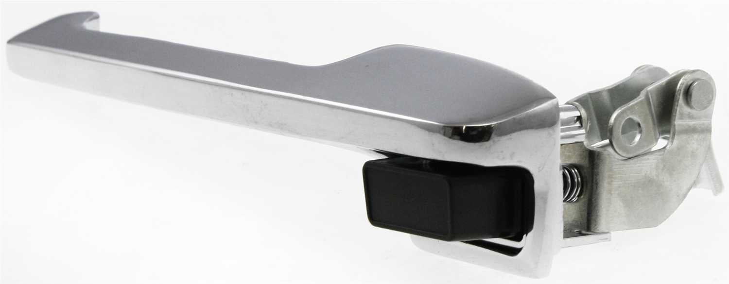 Replacement F462126 Exterior Door Handle Compatible with 1980-1983 Ford F-100 1980-1996 Bronco Front, Left Driver Chrome