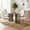 Table with 4 White Chairs, variant on Sumdeal 5-Piece Oval Glass Dining Set, Seats 4, White Faux Leather Chairs