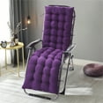 thumbnail image 5 of SAYFUT Lounge Chair Cushion Tufted Outdoor Rocking Seat Deck Chaise Pad Recliner Mat W/ Ties, 5 of 6