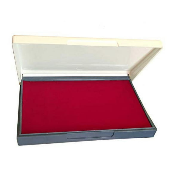 Infusion 2.75" x 4.25" Medium Stamp Pad for Rubber Stamps, Your Go to Medium-Sized Ink Pad for Bright Color, Even Coverage and Durability (Red Stamp Pad)