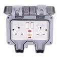 thumbnail image 1 of Tomas de corriente eléctricas de pared, toma de corriente impermeable para exteriores, caja de toma de corriente de pared resistente a la intemperie, toma de corriente impermeable para exteriores de, 1 of 12