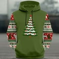 thumbnail image 4 of Yusimy Mens Christmas Printed Hoodie Long Sleeve Pullover Casual Athletic Top, 4 of 5