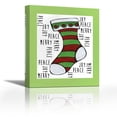 thumbnail image 1 of Christmas Stocking Cheer IV - Contemporary Fine Art Giclee on Canvas Gallery Wrap - wall décor - Art painting - 15 x 18 Inch - Ready to Hang, 1 of 2