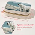 thumbnail image 5 of Polar Bear Velvet Portable Travel Organizer Box with Removable Compartment - Display Case Included - Ideal Gift, 5 of 7