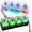 Black, variant on Green Frog Keychain with Sound Rechargeable Croaking Keyboard Clicker Fidget Toys Stress Relief Noise Maker Animal Keycaps for Adults Kids Funny Gifts 6 Packs