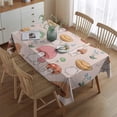 thumbnail image 2 of Red Mushroom Cartoon Light Pattern Rectangle Tablecloth 60"x84",Waterproof Polyester Rectangle Table Cloth, Wipeable Spillproof Polyester Tablecloth for Dining, Camping, Indoor and Outdoor, 2 of 5