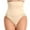 Beige, variant on Elainilye Fashion Womens Tummy Control Underwear Lace High Waist Thong Shapewear Butt Lifting Panties Body Shaper,Beige
