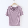 thumbnail image 6 of WRKEKC Trendy Tops for Women, Womens Dressy Casual T-Shirts, Summer Short Sleeve Shirts for Women, Summer Blouses for Women Short Sleeve Round Neck Top/Shirt Beach Vacation Clothes, 6 of 6