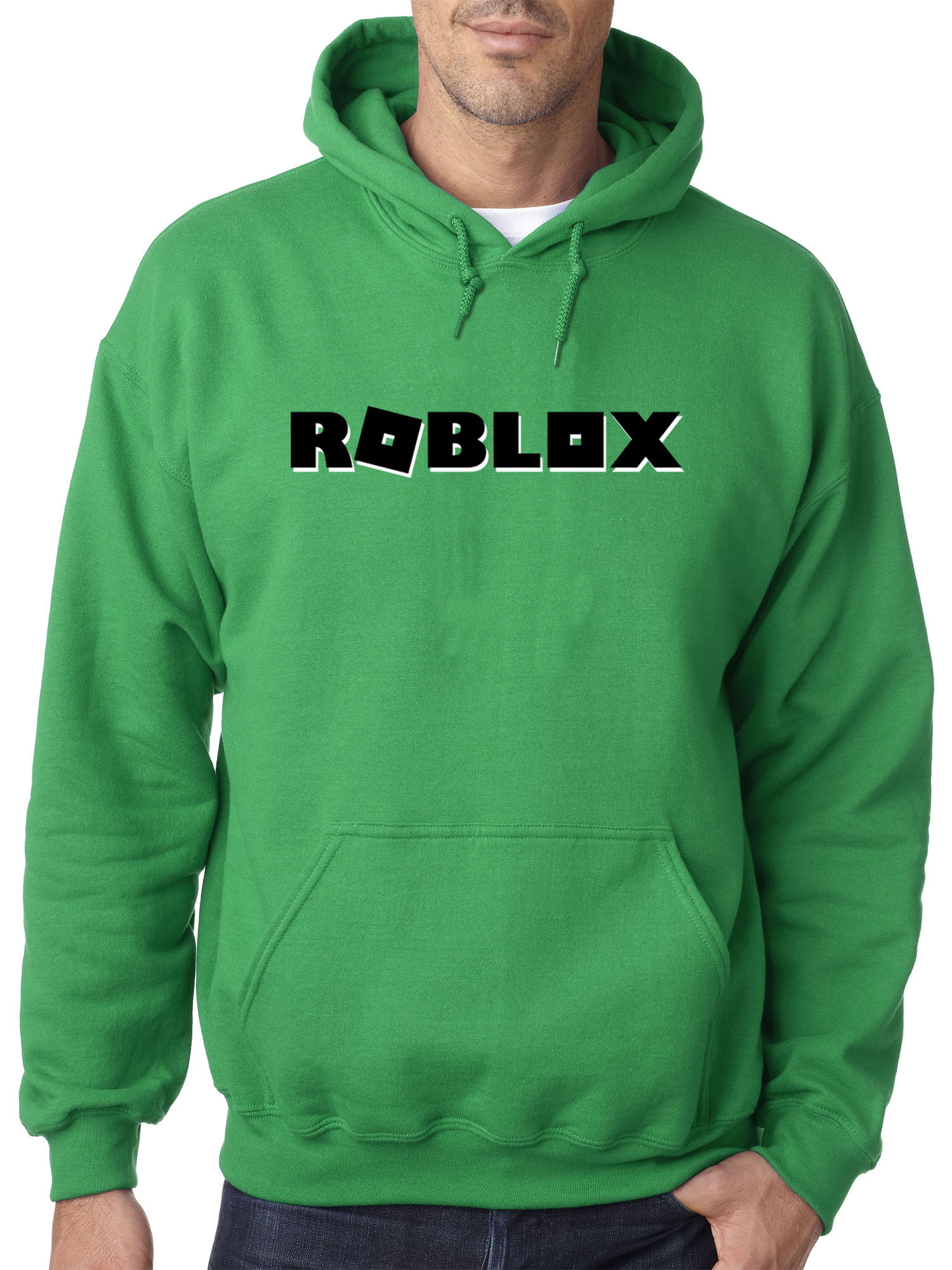 Trendy Usa 1168 Adult Hoodie Roblox Block Logo Game Accent