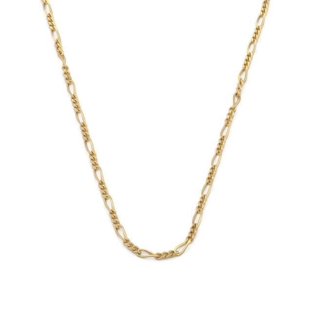 Cadena Figaro 1.5 mm Oro Italiano Sólido 18K 45 cm amarillo Casa del Anillo