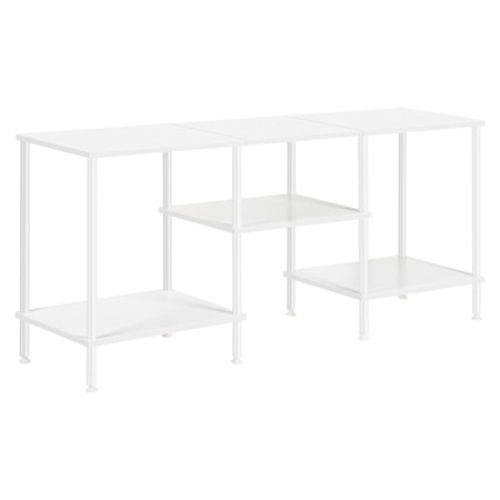 TV Stand Dresser Entertainment Center with open shelves Small TV Stand Suitable for 50 inch TV media center for bedroom, living room white