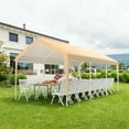 thumbnail image 4 of Gymax 10x20 ft Heavy-Duty Steel Carport Car Canopy Shelter Sidewalls Tent Garage, 4 of 10