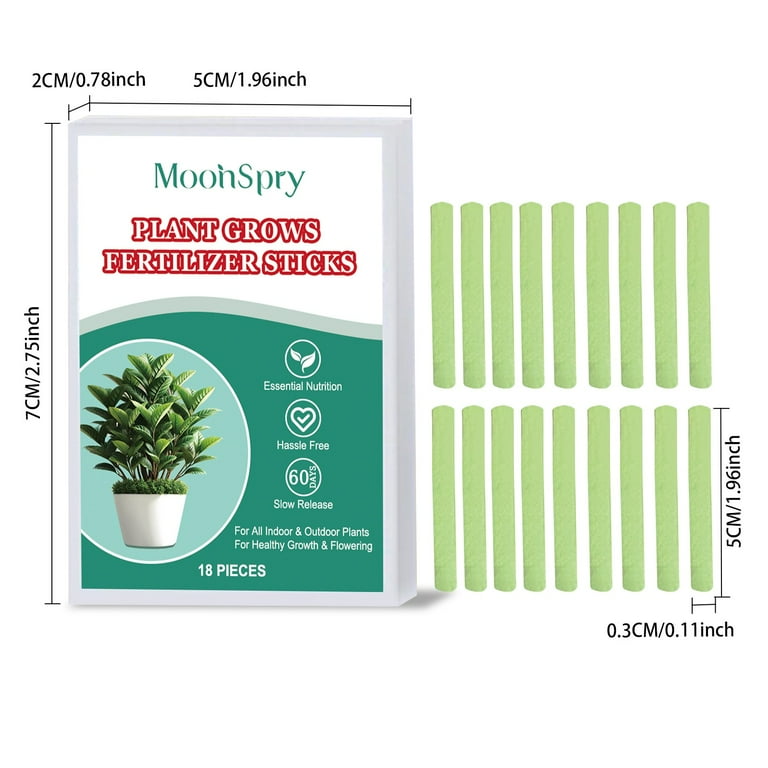 Plant Fertilizer Stick,Plant Growth Fertilizers Stick for Indoor & Outdoor  Gardening,Plant Stick Nutrition Plant Fertilizers, Easy To Use Continuous  ...