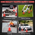 thumbnail image 7 of Safety Cones 20 in,PVC Orange Traffic Cone with Reflective Collar Used for Traffic Control, Driveway Road Parking and School Improvement,6 PACK, 7 of 7