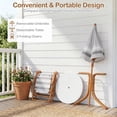 thumbnail image 6 of OLAKIDS Kids Picnic Table, Outdoor Toddler Patio Furniture Set with 2 Folding Chairs Adjustable Foldable Umbrella for Garden Backyard Beach, 6 of 9