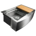thumbnail image 5 of AKDY 30"x20"x9" Apron Farmhouse Handmade Stainless Steel Kitchen Sink, 5 of 6