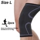 thumbnail image 2 of Paquete de 2 rodilleras adecuadas para aliviar el dolor de rodilla, soporte para rodilla gris, 2 of 5